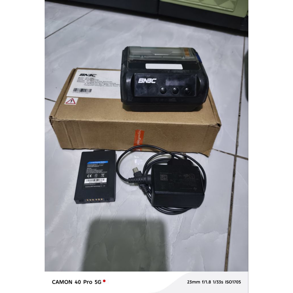 printer SNBC bluetooth minus batrei ngedrop barang nyala