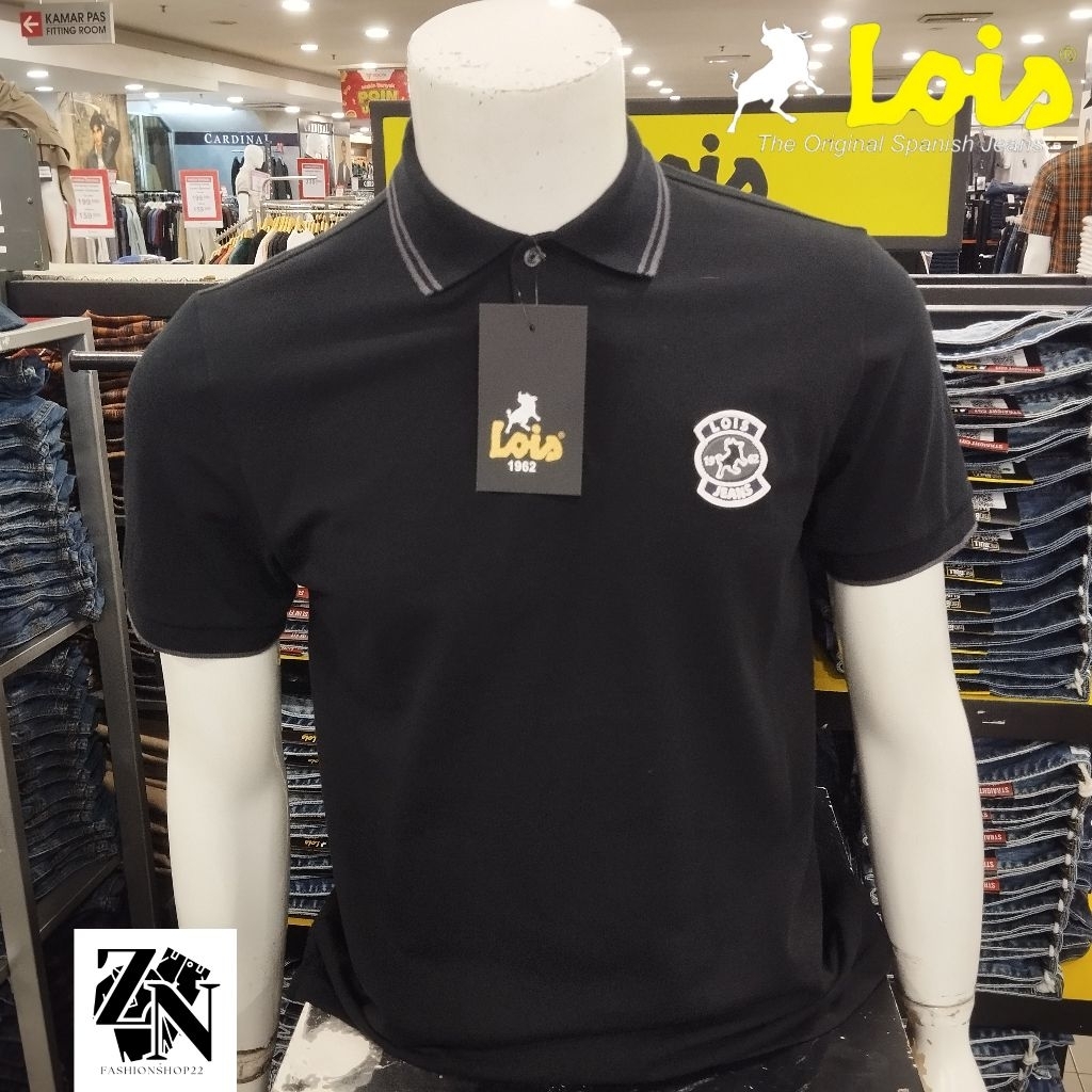 LOIS JEANS KAOS WANGKY LENGAN PENDEK KSLW2442 HITAM