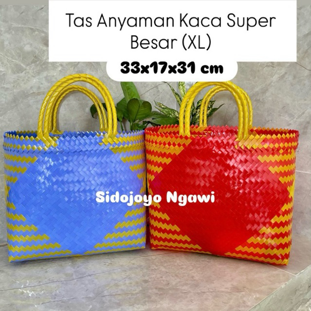 Tas Anyaman Plastik KACA SUPER JUMBO MURAH Untuk Hampers Parcel Berkat Tahlilan Sembako Hantaran Mua