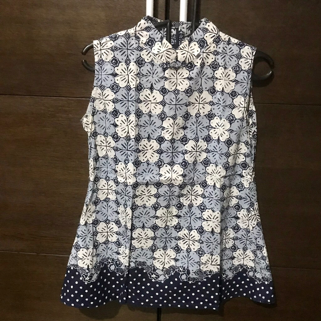 Blouse batik cheongsam