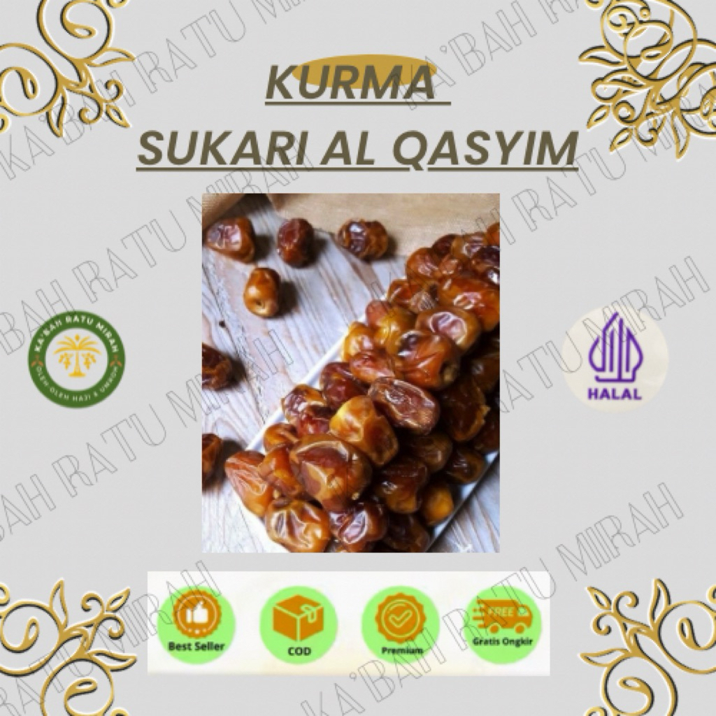 Kurma sukari 1kg/ kurma sukari al qaseem 1kg/ kurma sukari raja