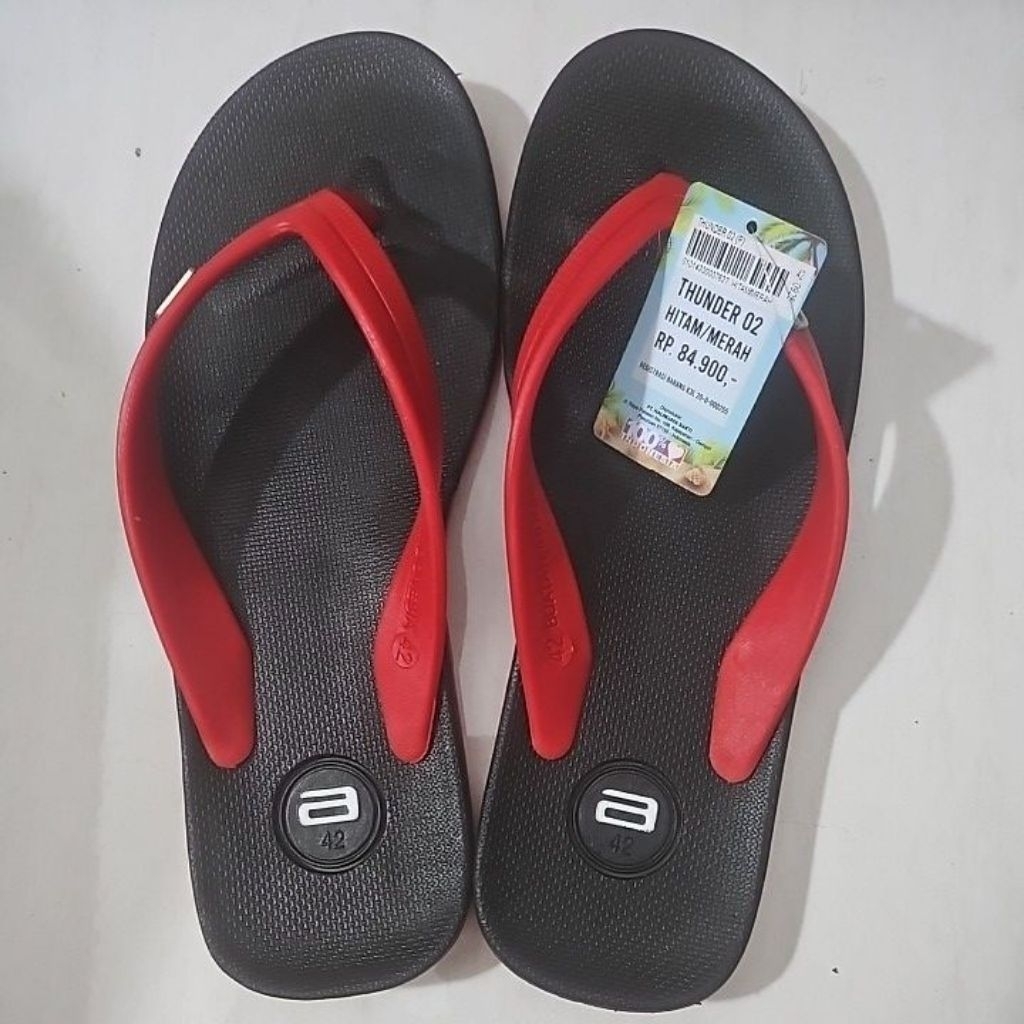 Ando Thunder 02 Hitam Merah Ori Termurah