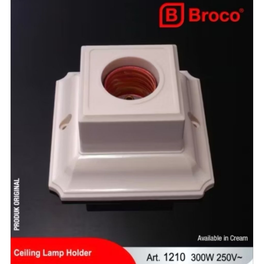 Fitting Broco / Fitting Segi Broco / Fitting Plafon Kotak Broco /Rumah Lampu Broco