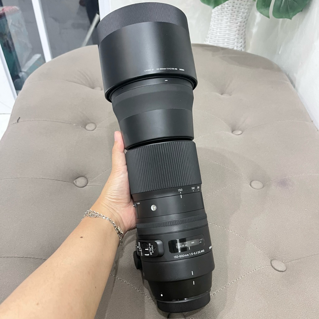LENSA TELE SIGMA 150-600mm F1.5 - 6.3 DG OS HSM FOR CANON MULUS [SEPERTI BARU]