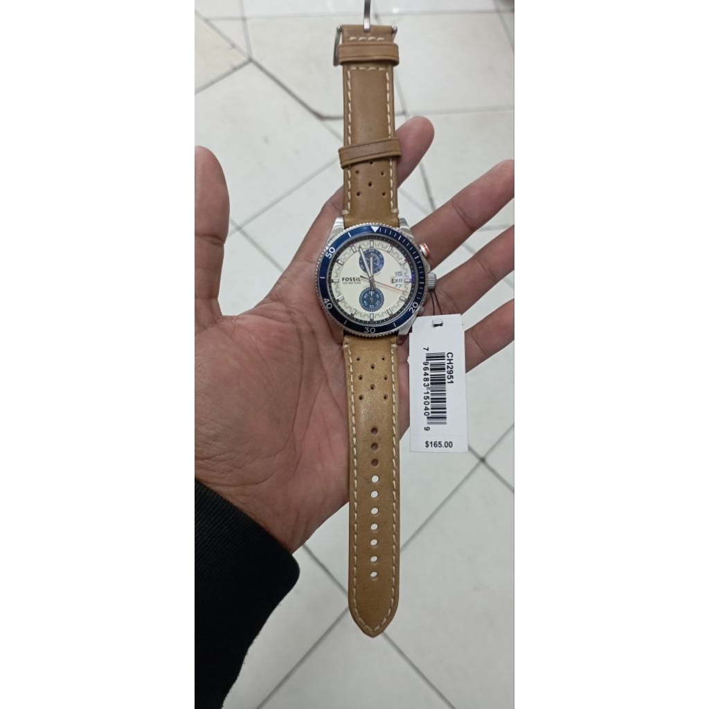  Jam Tangan Pria Fossil Wakefield Chronograph Watch CH2951 CH 2951 Tan di Watchforyoubd