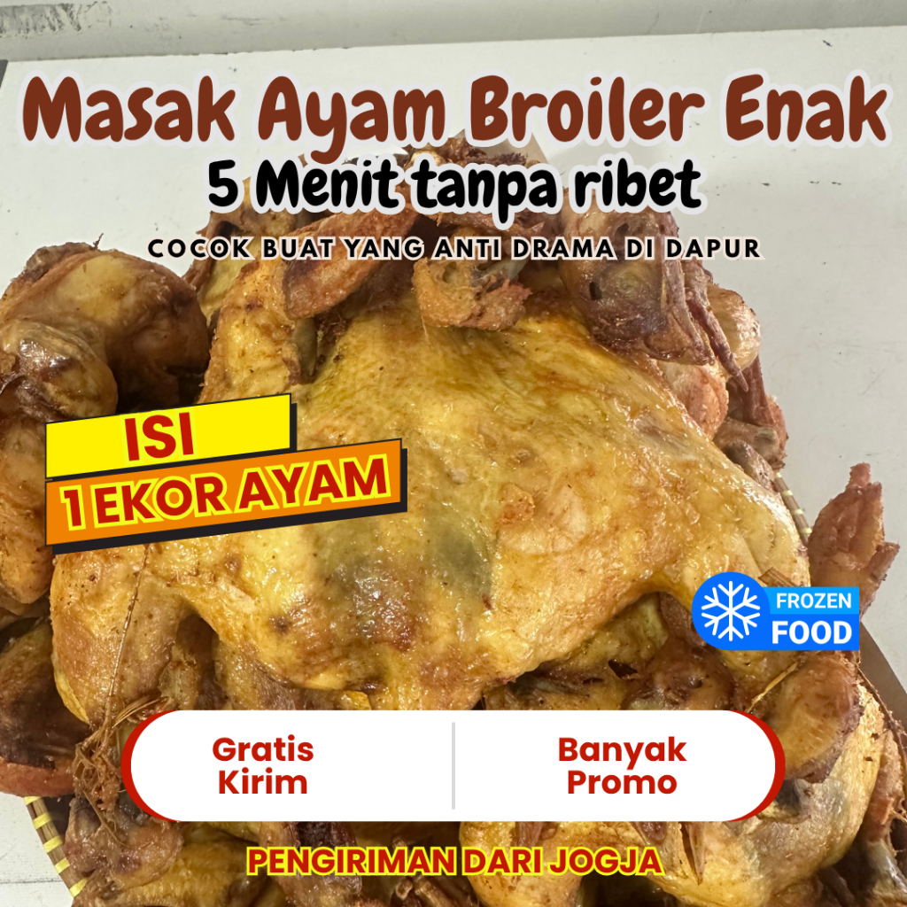 Frozen Ayam Broiler Ungkep Utuh Ayam kampung utuh bebek ungkep utuh paha dan sayap bumbu rempah empu