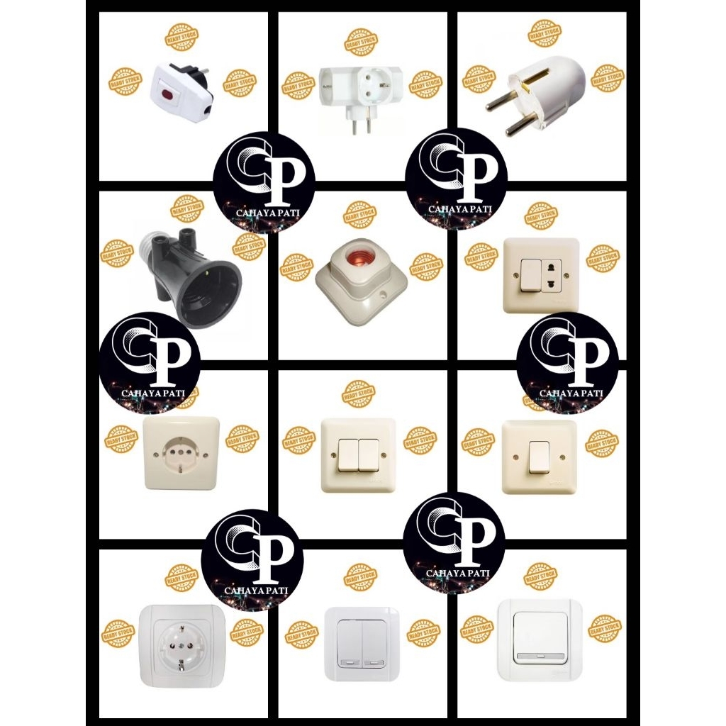 Beaded Bloom (Broco) Saklar Listrik Galleo & Gee Saklar Tanam