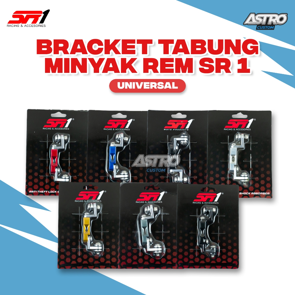 Bracket Tabung Minyak Rem Vario 125 Beat Fi Nmax 155 Aerox 155 PCX 150 Lexi SR1 Full CNC Universal