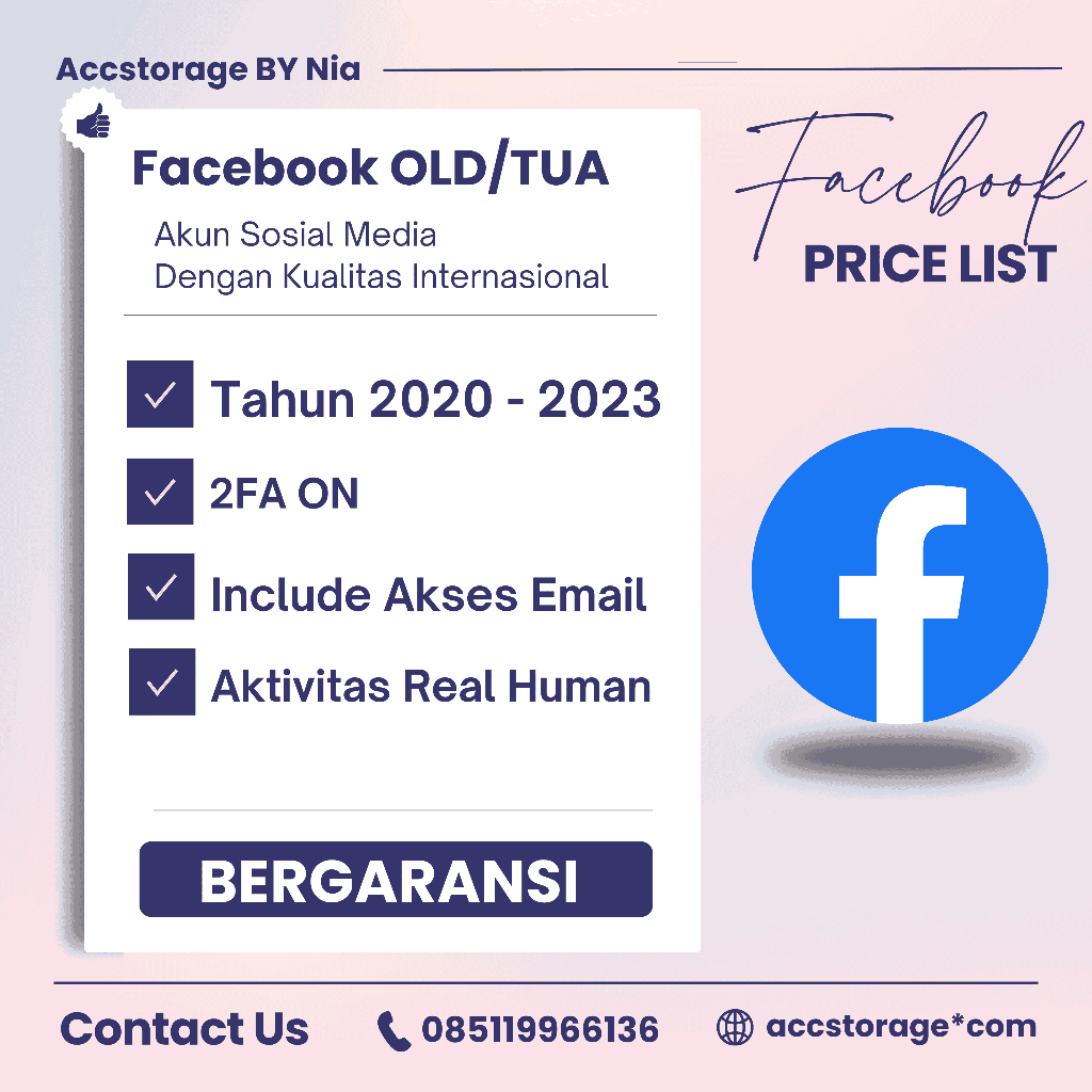 Akun Facebook FB OLD / TUA 2FA ON