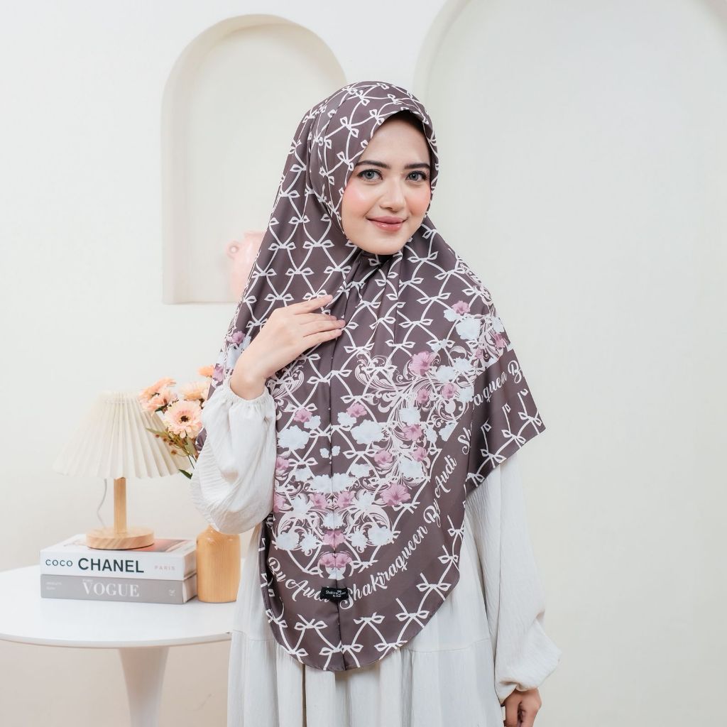 NAYLA Bergo Printing | Bergo Motif | Hijab Instan | Hijab Motif | Kerudung Motif | Bergo Non Pad Ber