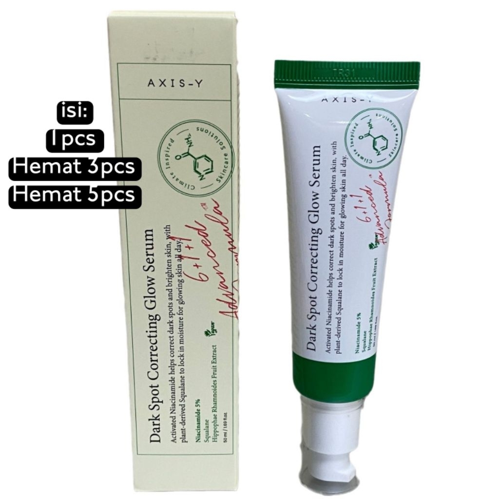 [Paket Hemat] AXIS-Y 50ml Dark Spot Correcting Serum isi 1pcs / Hemat 3pcs / Hemat 5pcs - Glow Serum