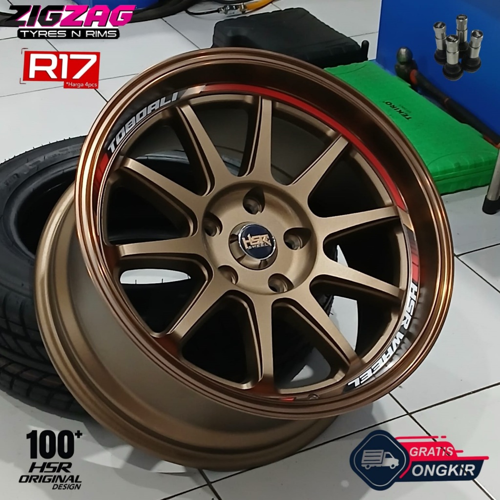 Pelek Racing R17 Model Jdm For Innova Crv Mazda CX-5 Velg Hsr Toboali Ring 17