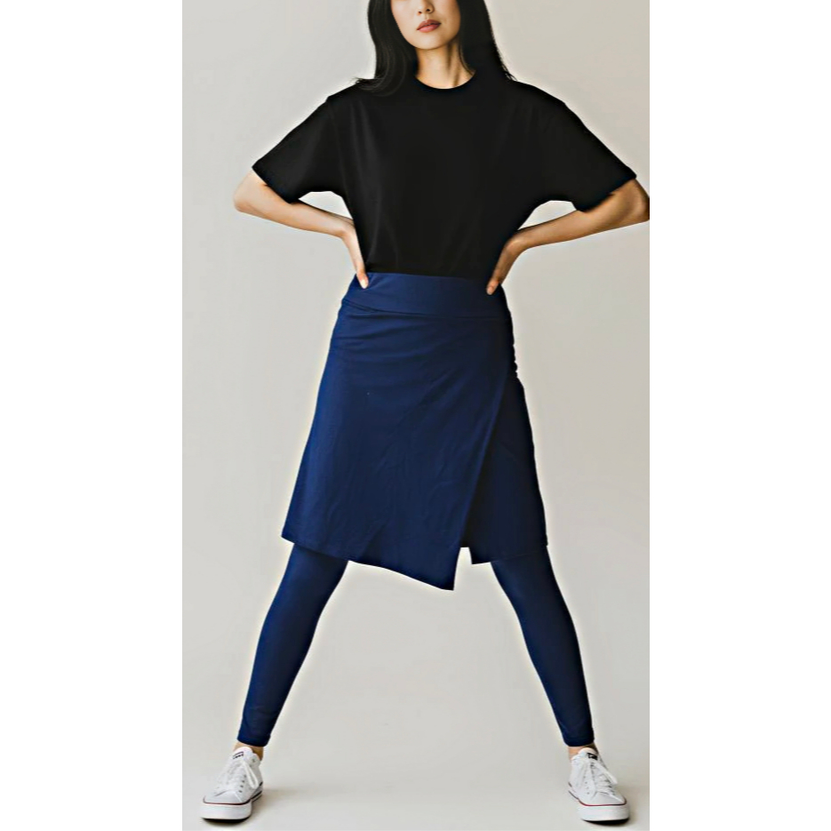 Celana Legging Rok Layering Sporty Modis - Rok Legging Sporty Modis - Celana Legging Rok Wrap Skirt 