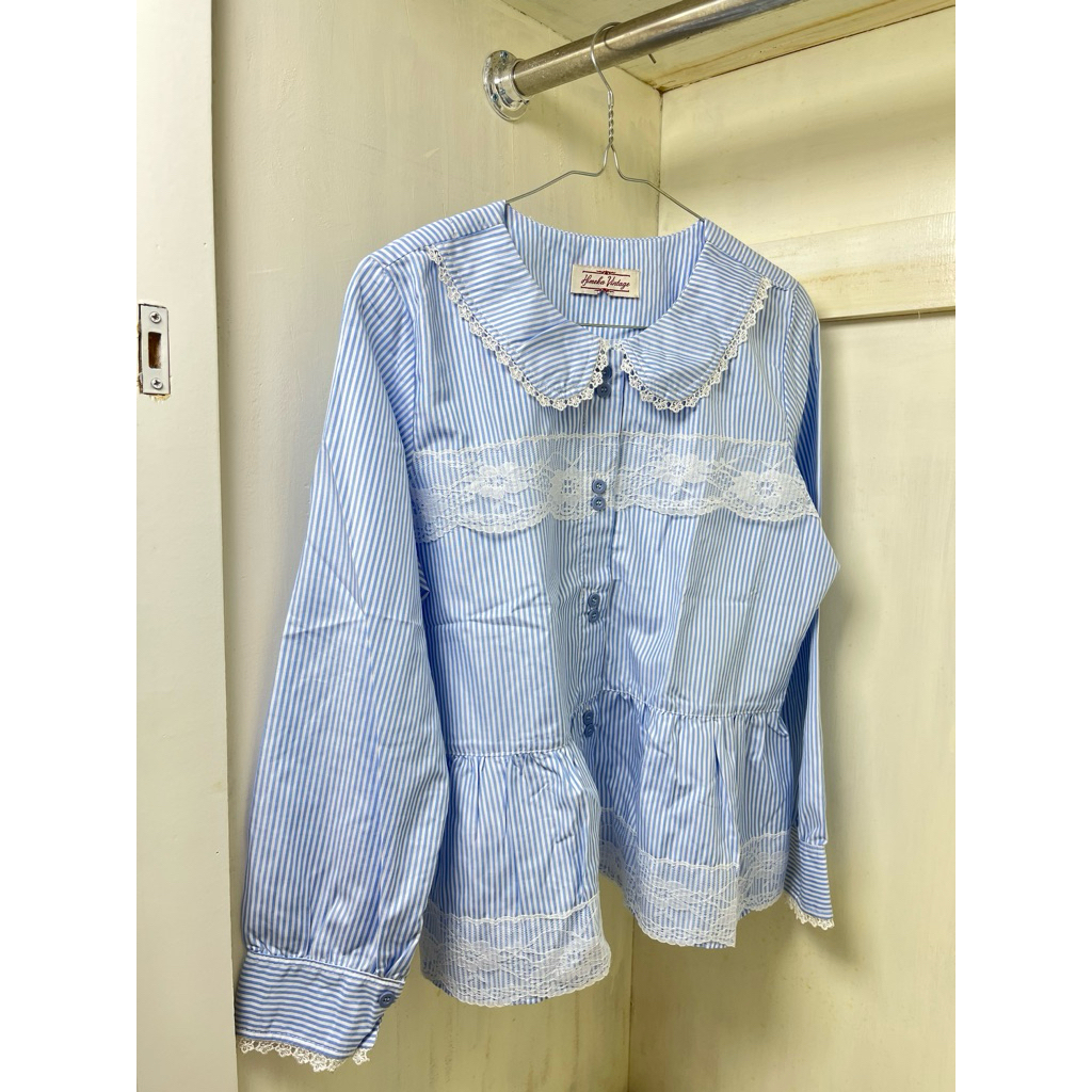 Himeka Vintage - Cottagecore Blouse  - Vintage Blouse - Coquette Blouse - Preloved