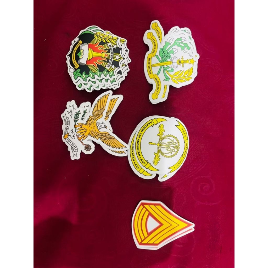 Stiker Logo Akpol Akademi Kepolisian, Stiker Logo AAL Akademi Angkatan Laut, Dan Pangkat Taruna Akmi