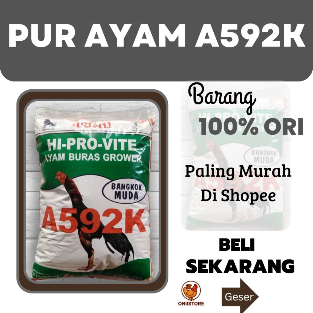 PUR AYAM HOBI | PUR AYAM ADUAN AYAM BANGKOK A592K KEMASAN 1KG