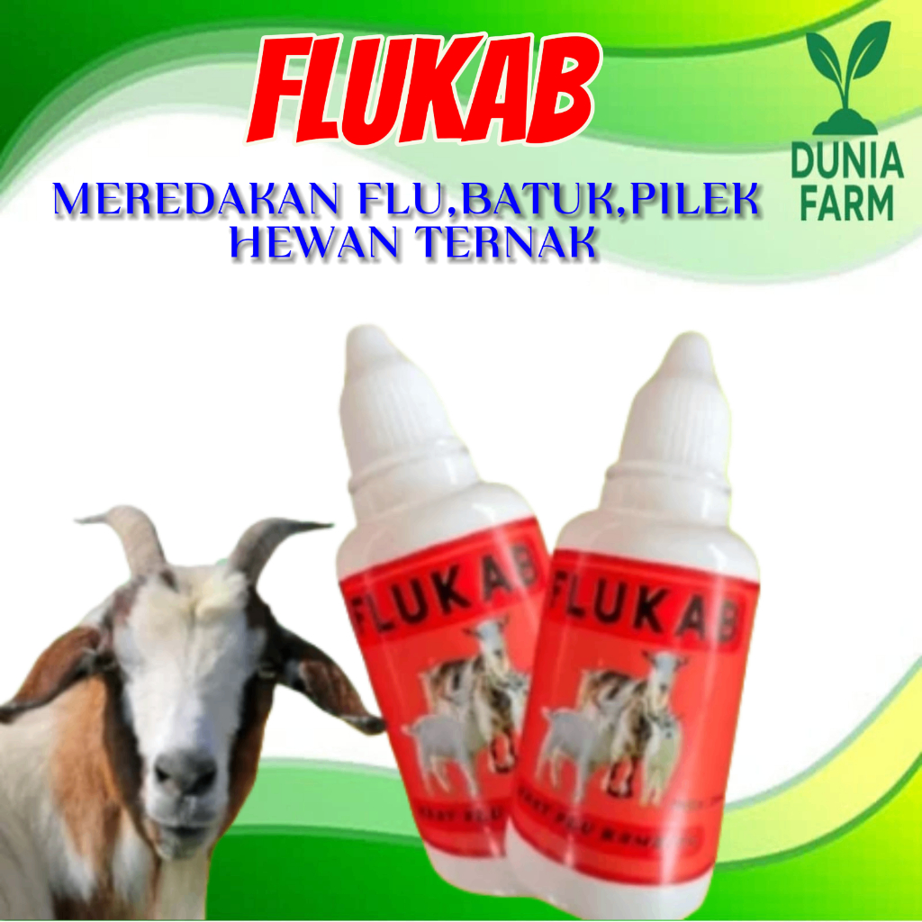 Flukab Obat Batuk Pilek Kambing Sapi Efektif DUNIAFARM