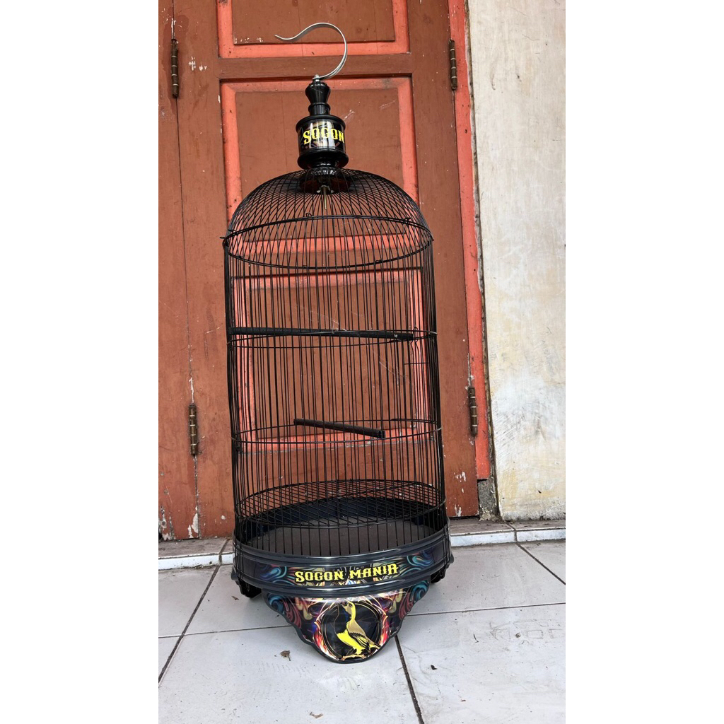 SANGKAR BESI BULAT DECAL BISA UNTUK SEKUA BURUNG ANIS KACER KENARI