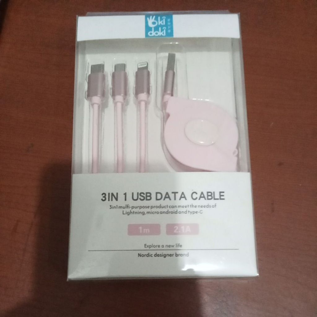 kabel charger/ data MERK OKI DOKI