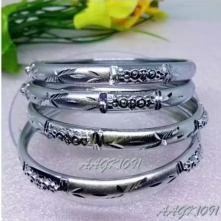 Gelang Keroncong dubai set 4 putih