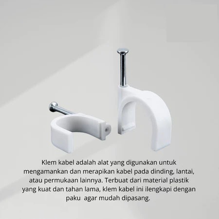 Klem Kabel Tempel Dinding