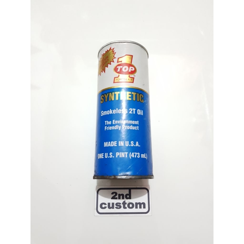 Oli samping Top1 2T Syntetic Smokless 2 T oil Racing Sports Top 1 olsam jadul lama kuno se balap kom