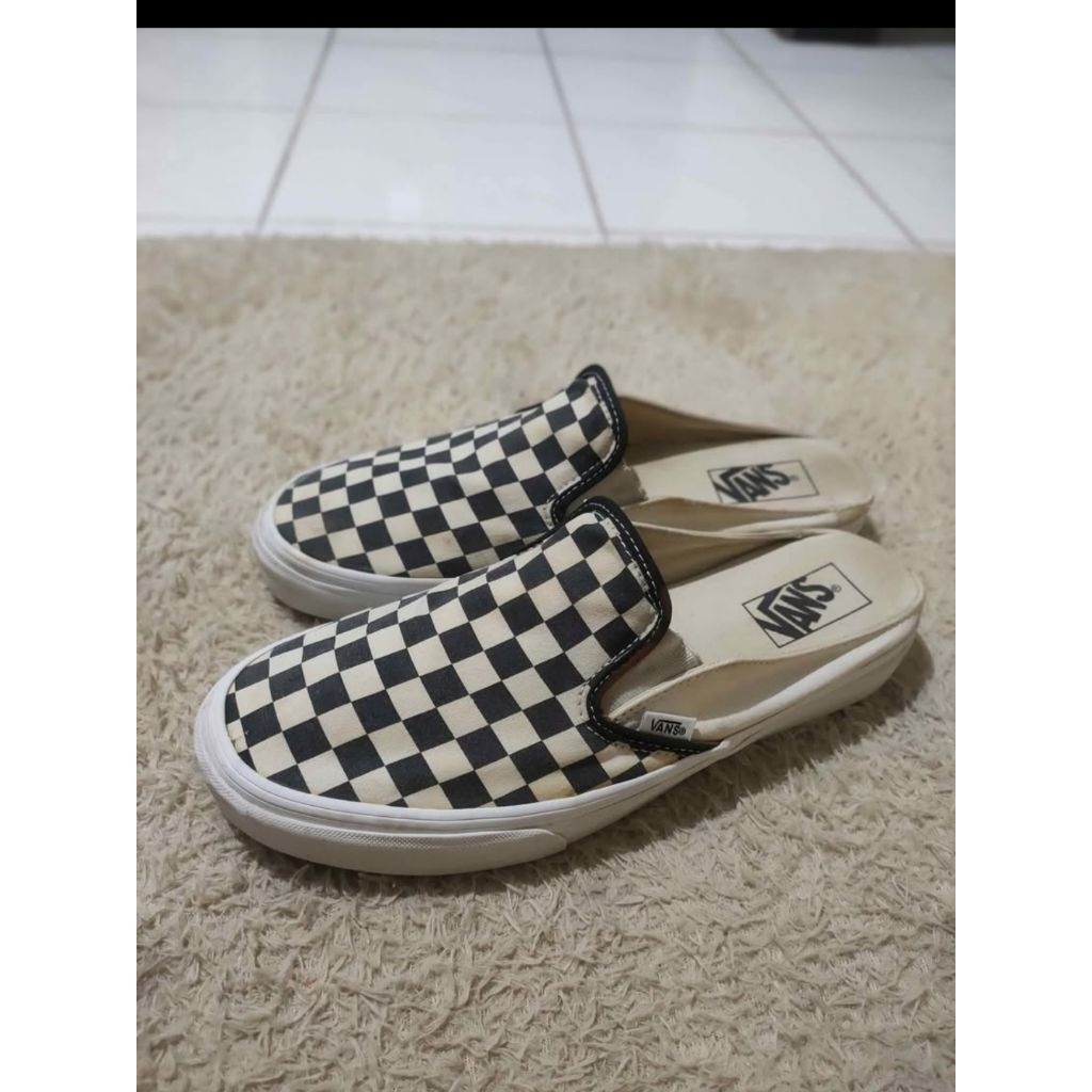 Vans slip on checkerboard mule