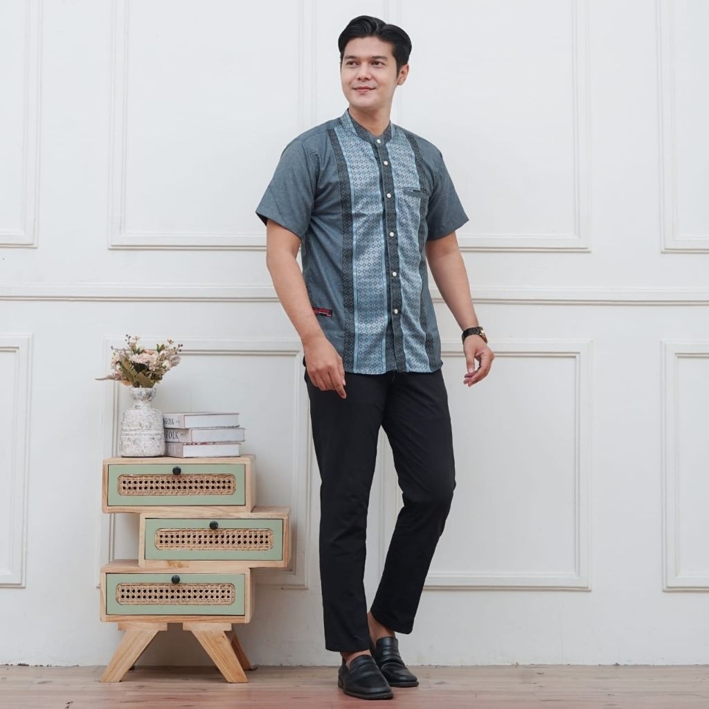 BAJU KOKO MOTIF SONGKET MATT KATUN MADINA