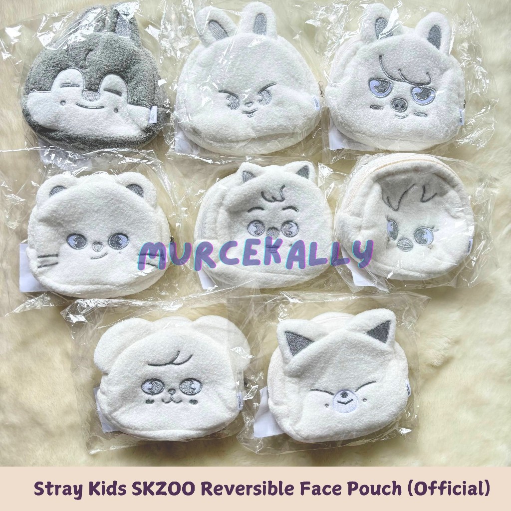 [READY STOCK] Stray Kids SKZOO Reversible Face Pouch Only celebrATE - Official