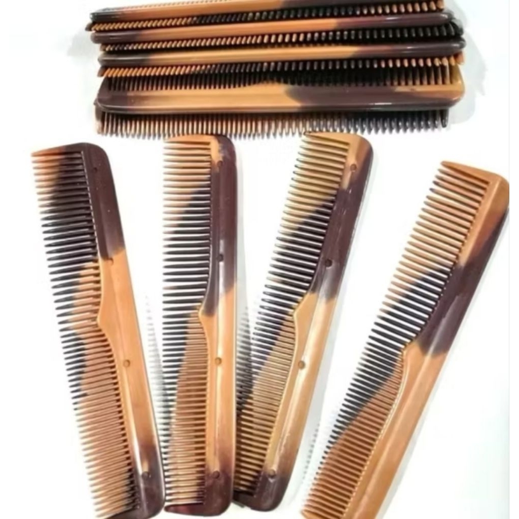 1LUSIN [ 12 PCS ] SISIR RAMBUT TWIN / SISIR COKLAT