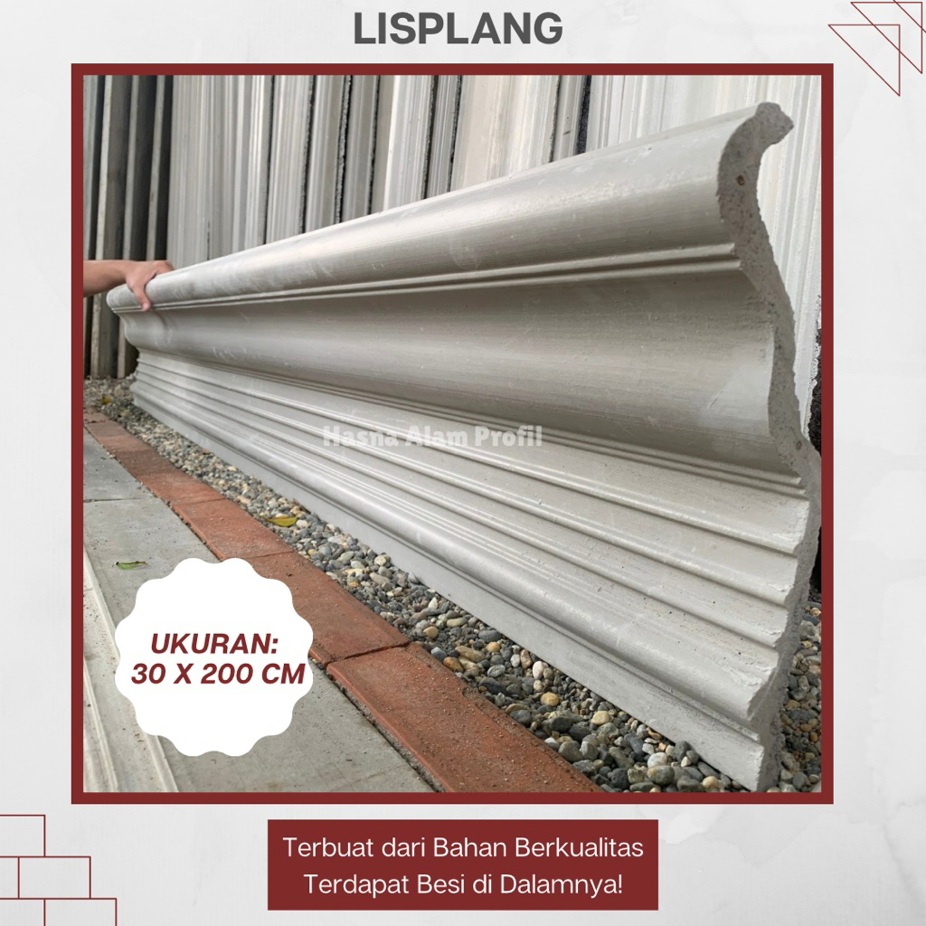 Lisplang Beton 30 x 200 cm – Lis Profil, Lis Profil Beton, lisplang, lis, lis beton, profil beton, l