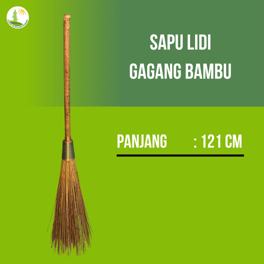 Sapu lidi gagang bambu / sapu lidi / sapu lidi panjang / sapu lidi gagang
