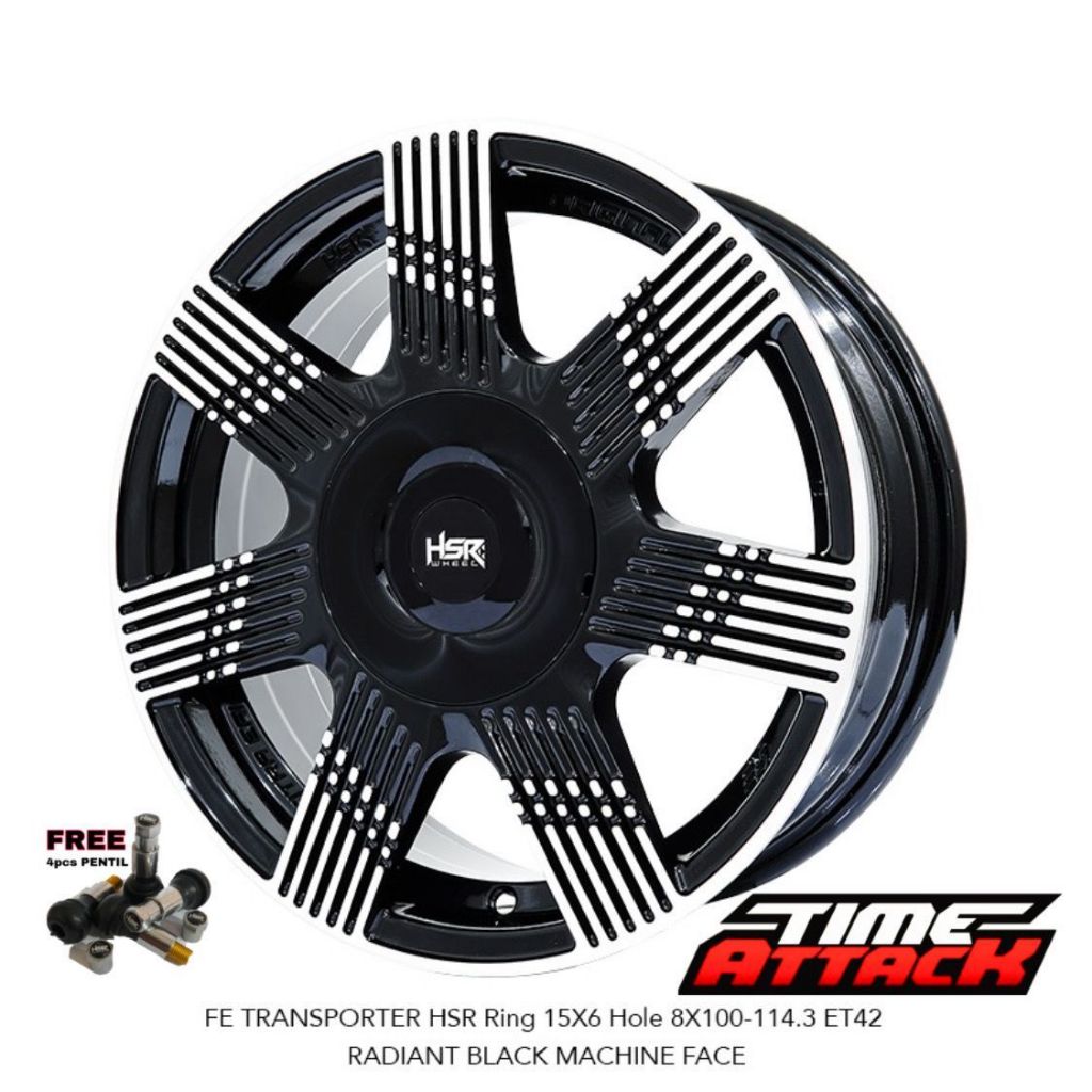 Velg Mobil Wuling Bingou Ring 15 HSR WHEEL Tipe Transporter Velg Hsr R15