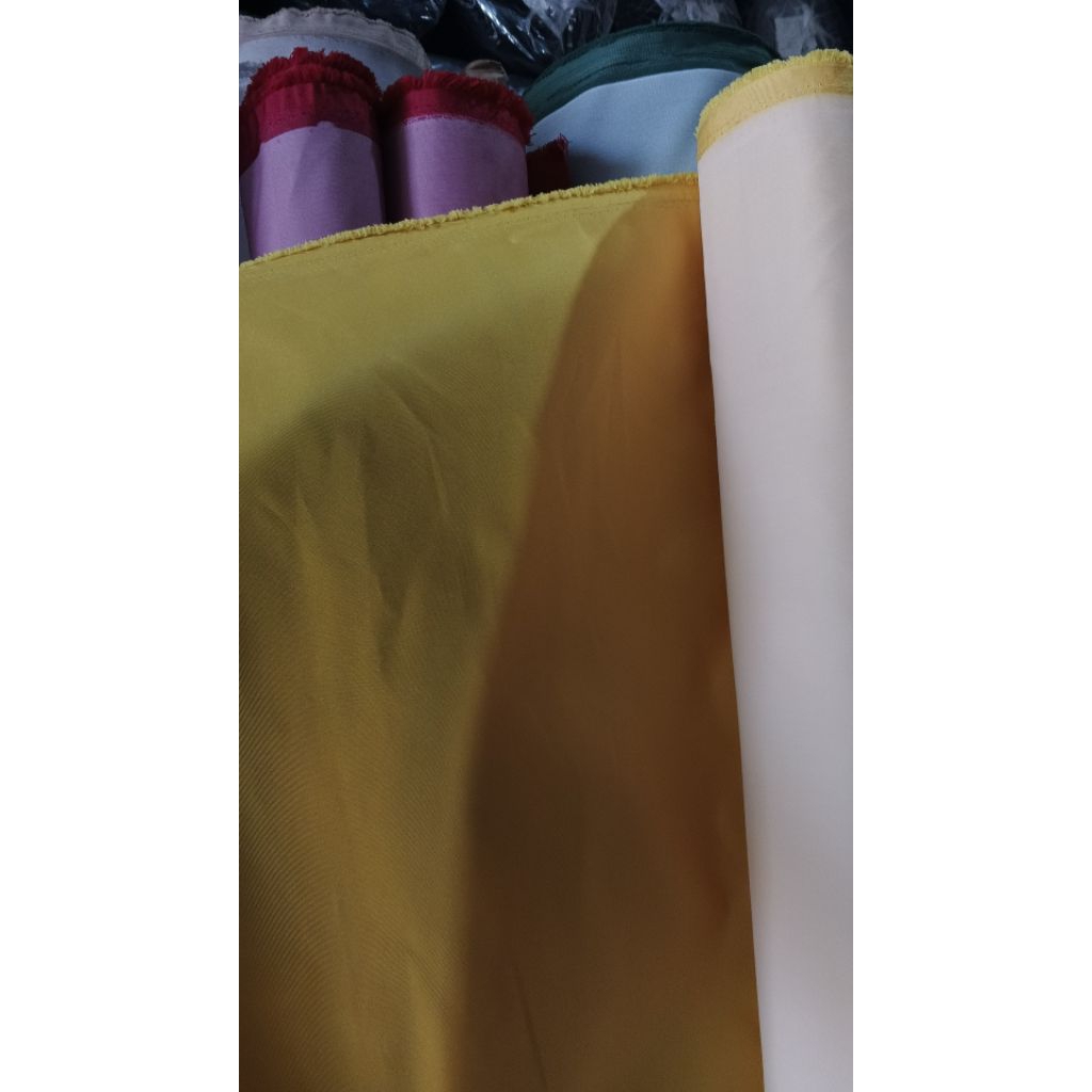 taslan milky waterproof kain tbal arahan jaket tas