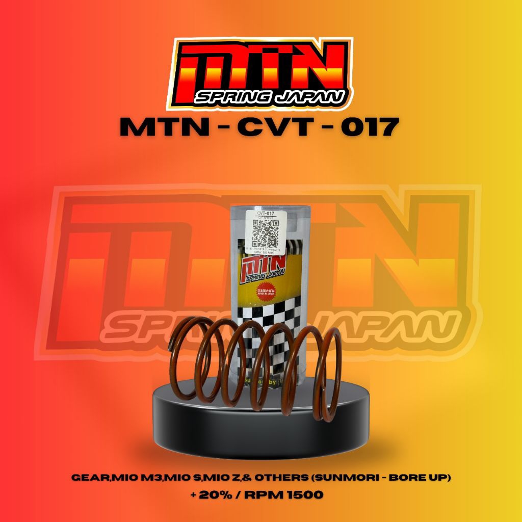 Per CVT MTN CVT - 017 (Gear, Mio M3, Mio S, Mio Z & others (sunmori - bore up) + 20% / Rpm 1500