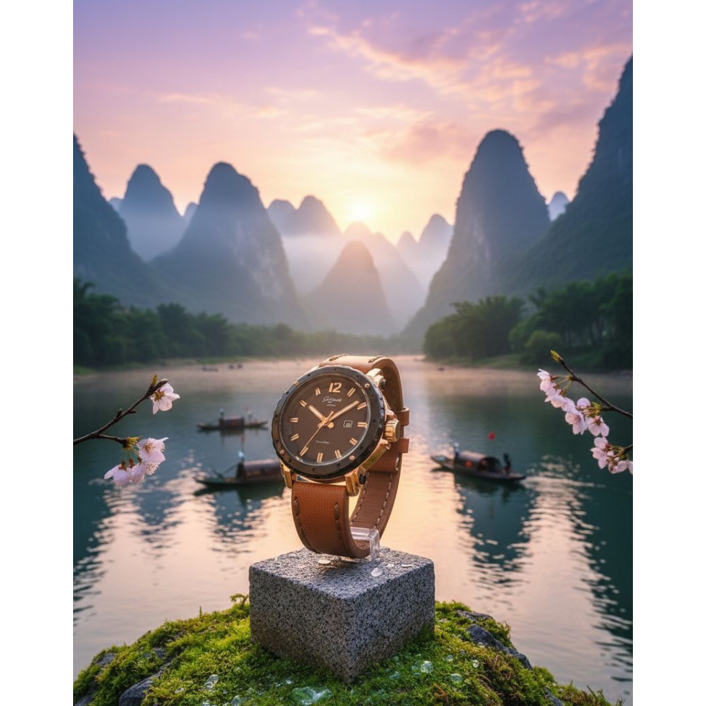 Jam Tangan Goldsmith Time 8013 LTHR