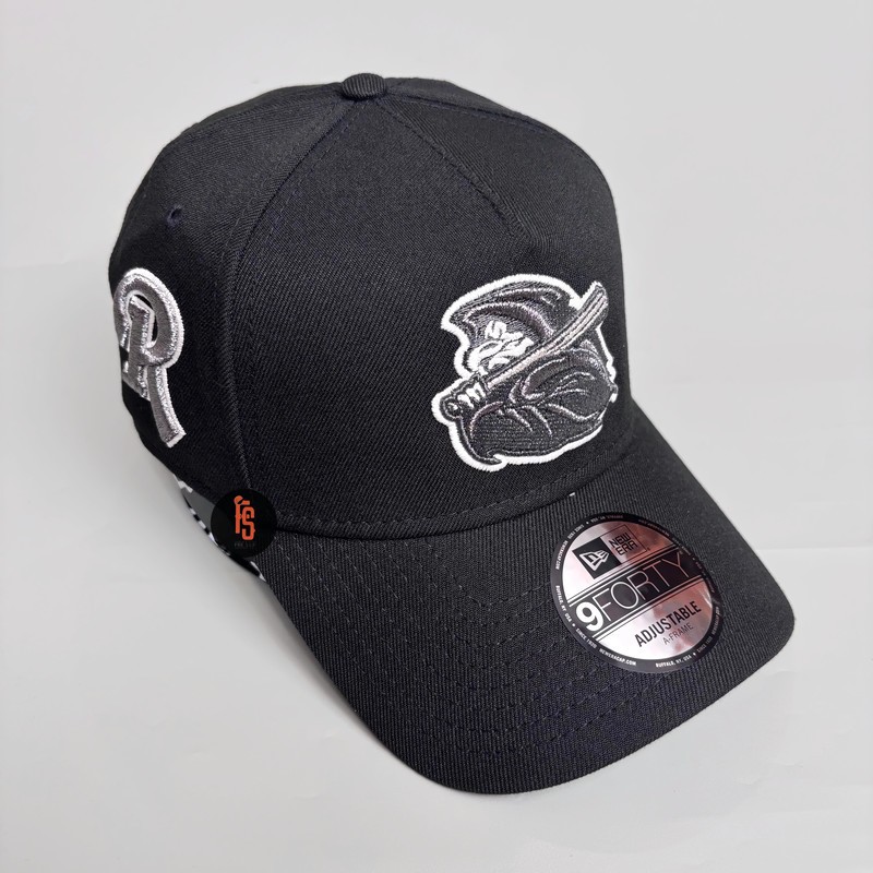 TOPI NEW ERA ORIGINAL 940 A FRAME ROCHESTER RED WINGS REAPER BLACK