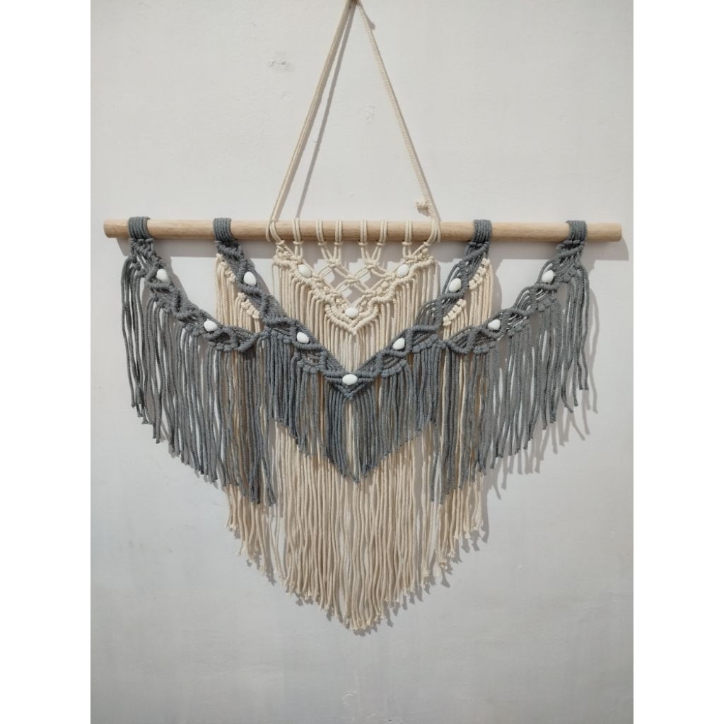 macrame wall hanging/wall decor/hiasan dinding kamar 2 warna