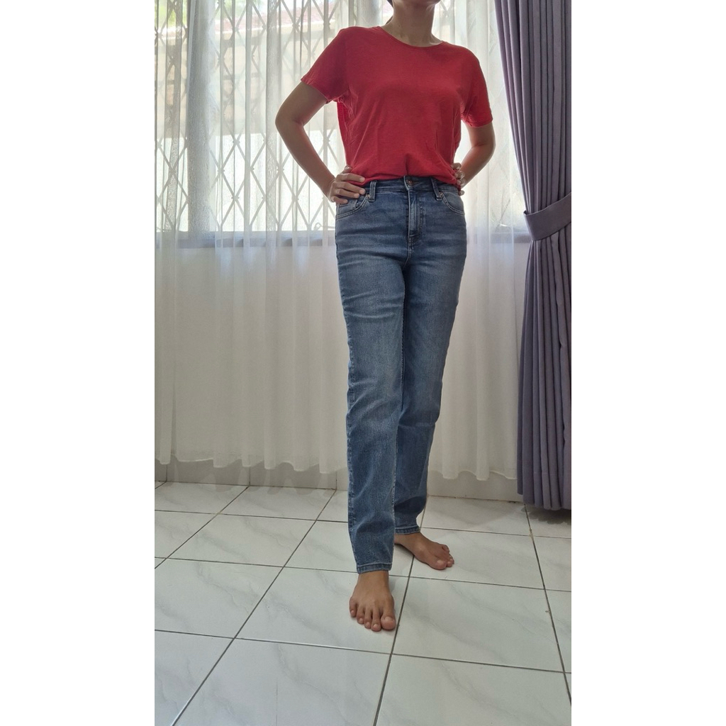 [PRELOVED] CELANA JEANS STRAIGHT REGULAR MARKS & SPENCER