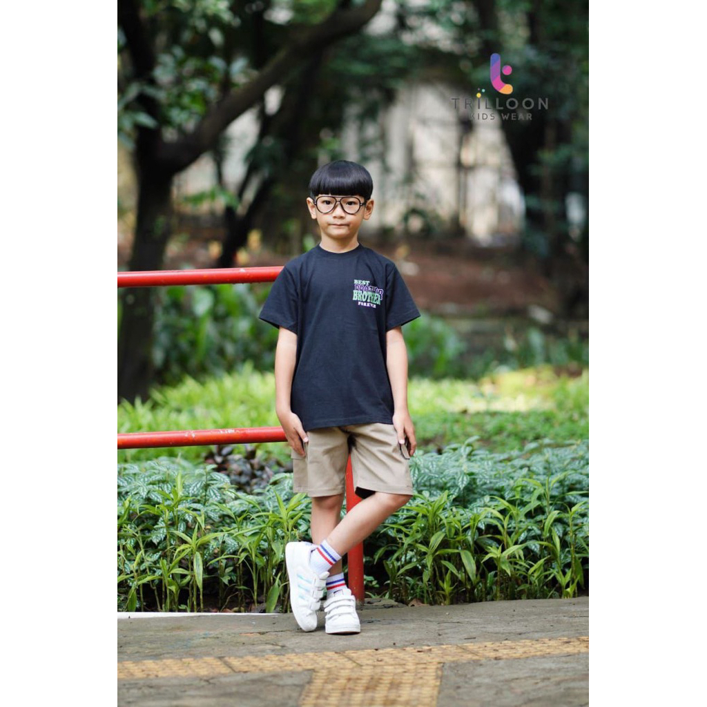 Setelan Anak Laki-Laki Celana Pendek 14 tahun Trilloon