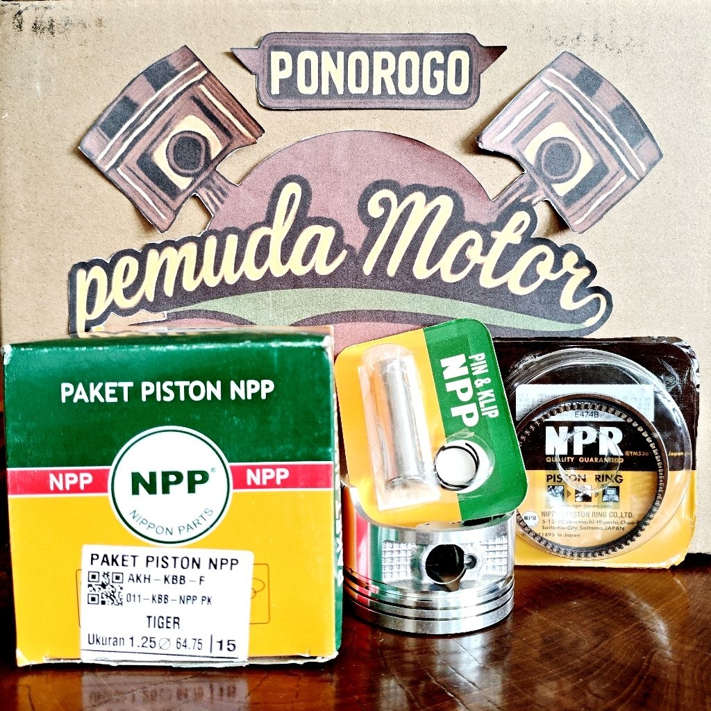 TIGER NIPPON PARTS NPP PAKET PISTON KIT SEHER SEKER KCJ KBB HONDA TIGER
