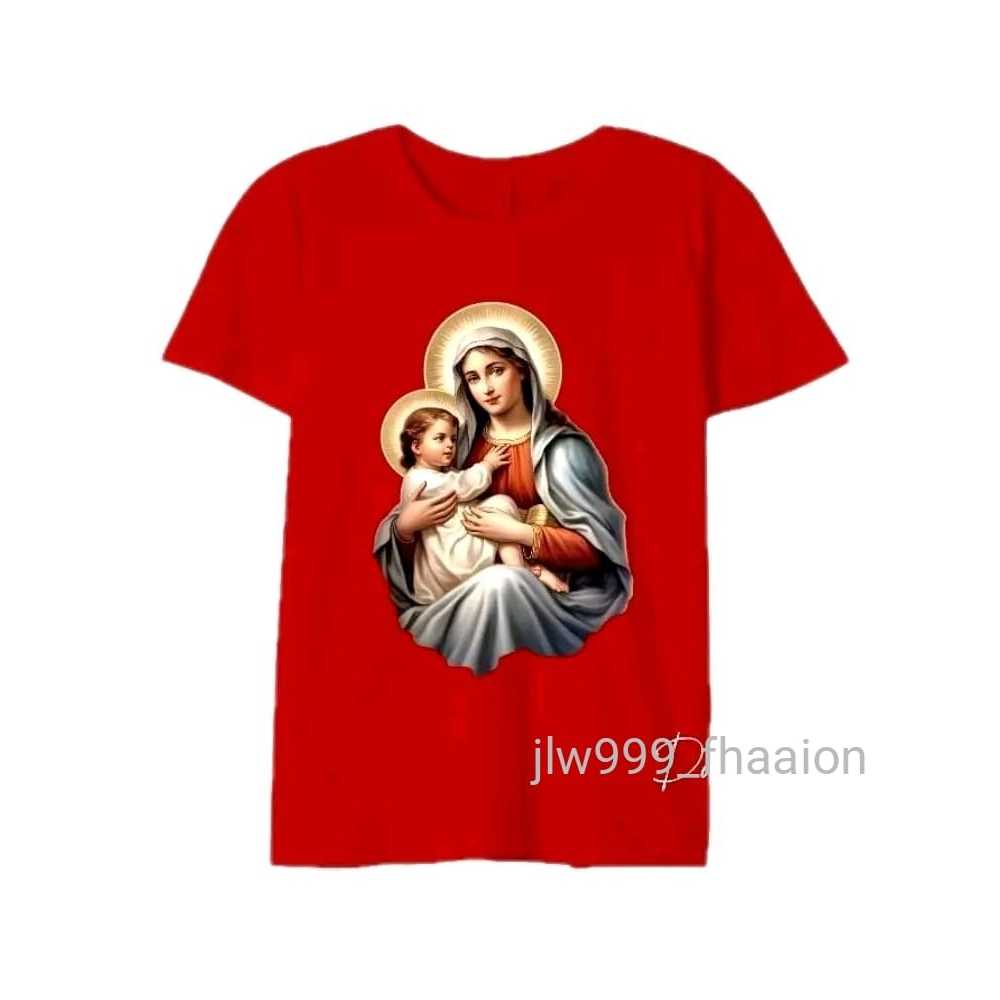 Baju Kaos Rohani Bunda Maria Unisex Adem Nyaman