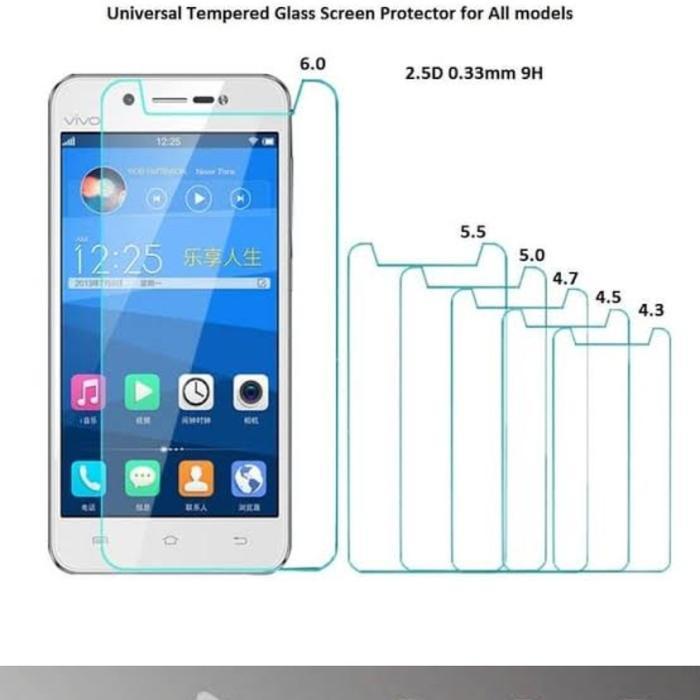 TEMPERED GLASS BENING UNIVERSAL 3.5 INCH / 3.7 INCH / 4 INCH / 4.3 INCH / 4.5 INCH / 4.7 INCH / 5 IN