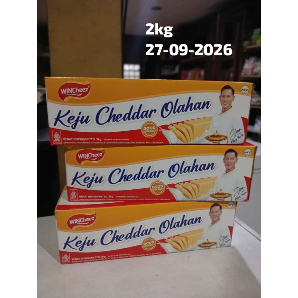 Keju Wincheez 2kg Cheddar Olahan Keju Cheddar Wincheez 2kg