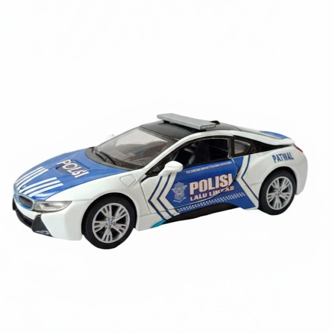 diecast mitsubishi bmw i 8 kinsmart custom mobil patwal