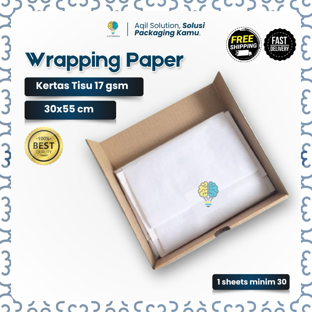 KERTAS TISU (30x55cm) / KERTAS Packing Hampers/ Kertas Baju/ Kertas Sepatu/ Kertas Kado