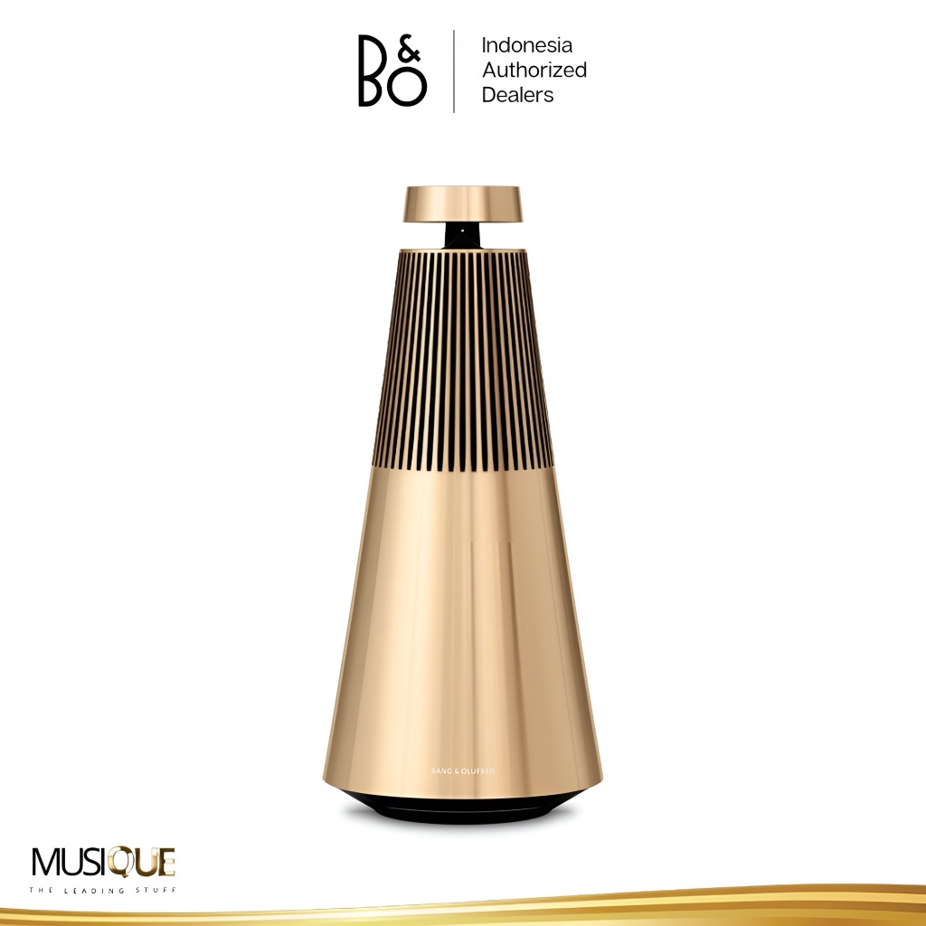 B&O Bang & Olufsen Beosound 2 Gen3 Multiroom Wi-Fi Speaker - Gold Tone