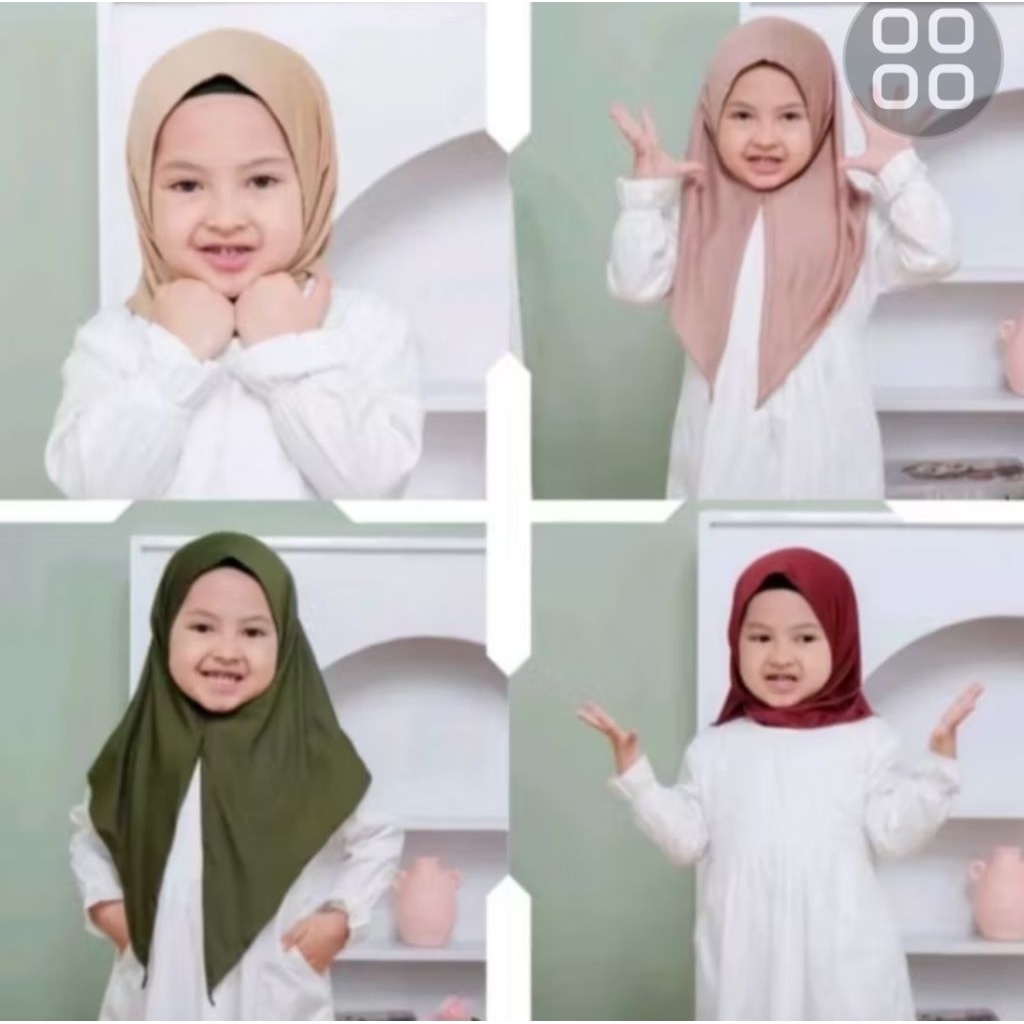 hijab bayi 0 6 bulan 1 2 3 tahun SEGI 3 INSTAN Kerudung bayi hijab bayi jilbab anak bayi jilbab bayi
