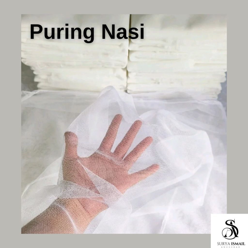 Puring Nasi || Kain saringan nasi, Kelapa || Kukusan