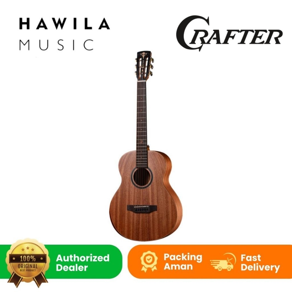 Gitar Akustik Elektrik CRAFTER MINO ALM-All Mahogany-Solid Brand Korea